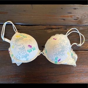 GAP Body Favorite Demi Plunge Floral Bra